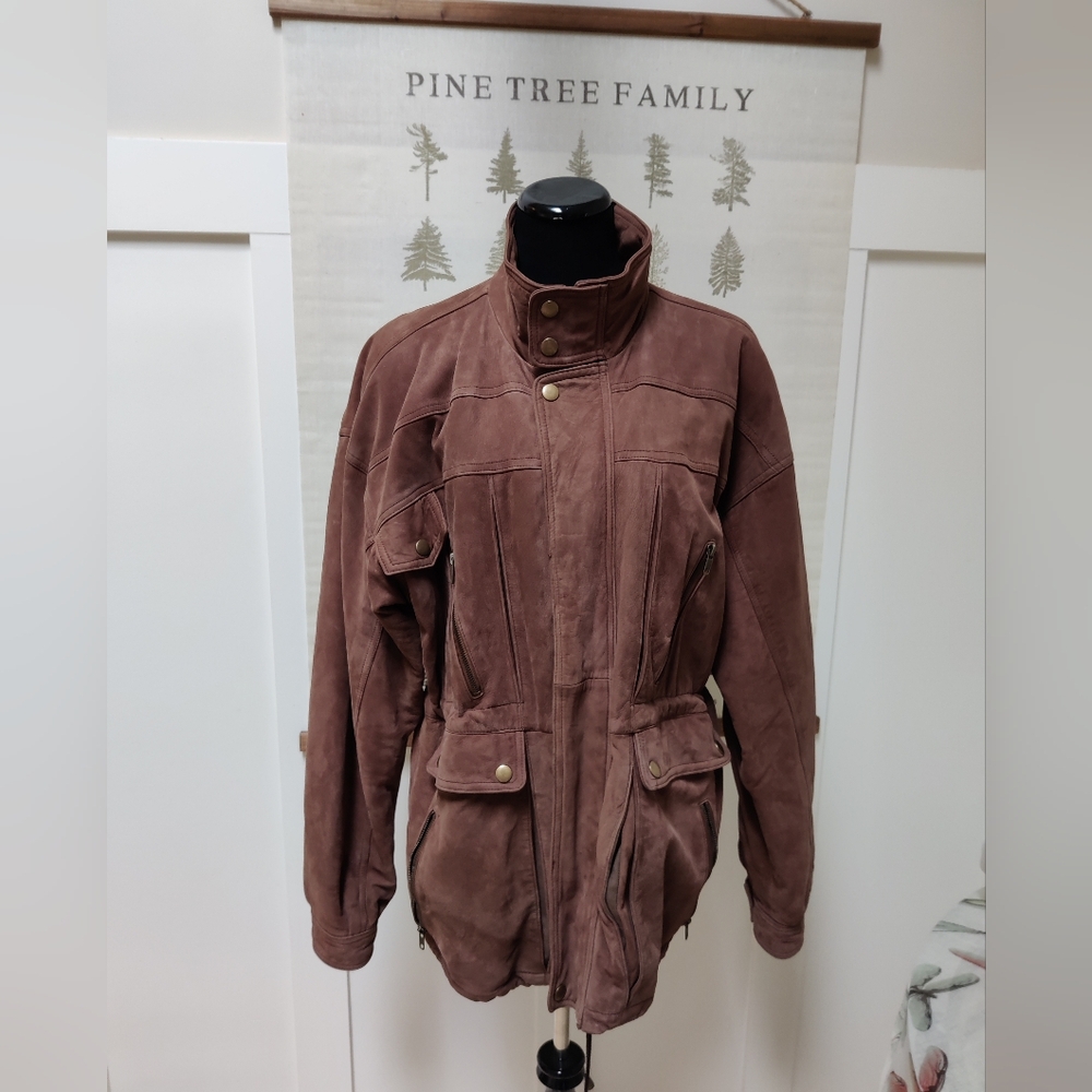 Men's Vintage Learher Jacket - Large